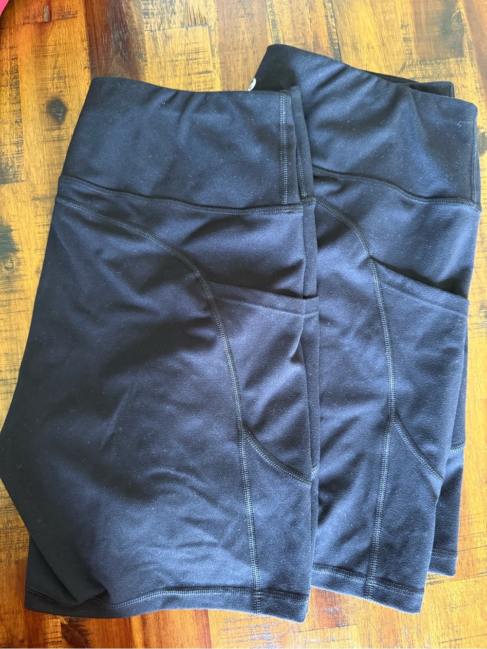 TWO PAIR IUGA Black Women's High-Rise Biker Shorts - Picture 5 of 5